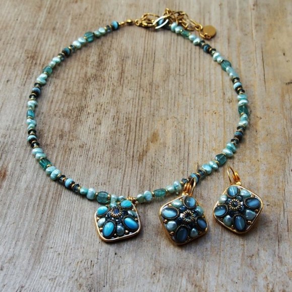 Michal Golan Jewelry - Michal Golan SET Baroque Pearls Cats Eye SET